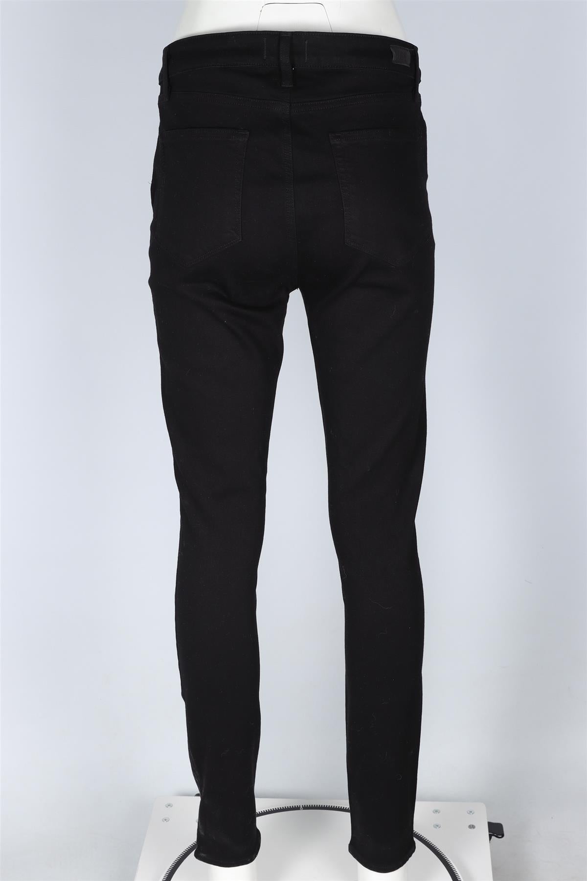 PAIGE BLACK HIGH RISE SKINNY JEANS W31 UK 12-14