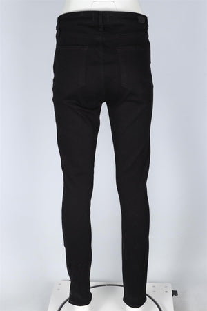 PAIGE BLACK HIGH RISE SKINNY JEANS W31 UK 12-14