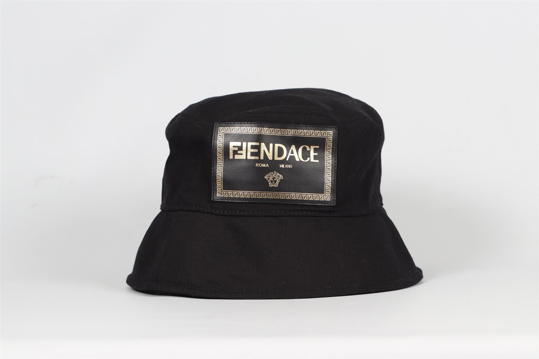 FENDI + VERSACE COTTON BUCKET HAT MEDIUM