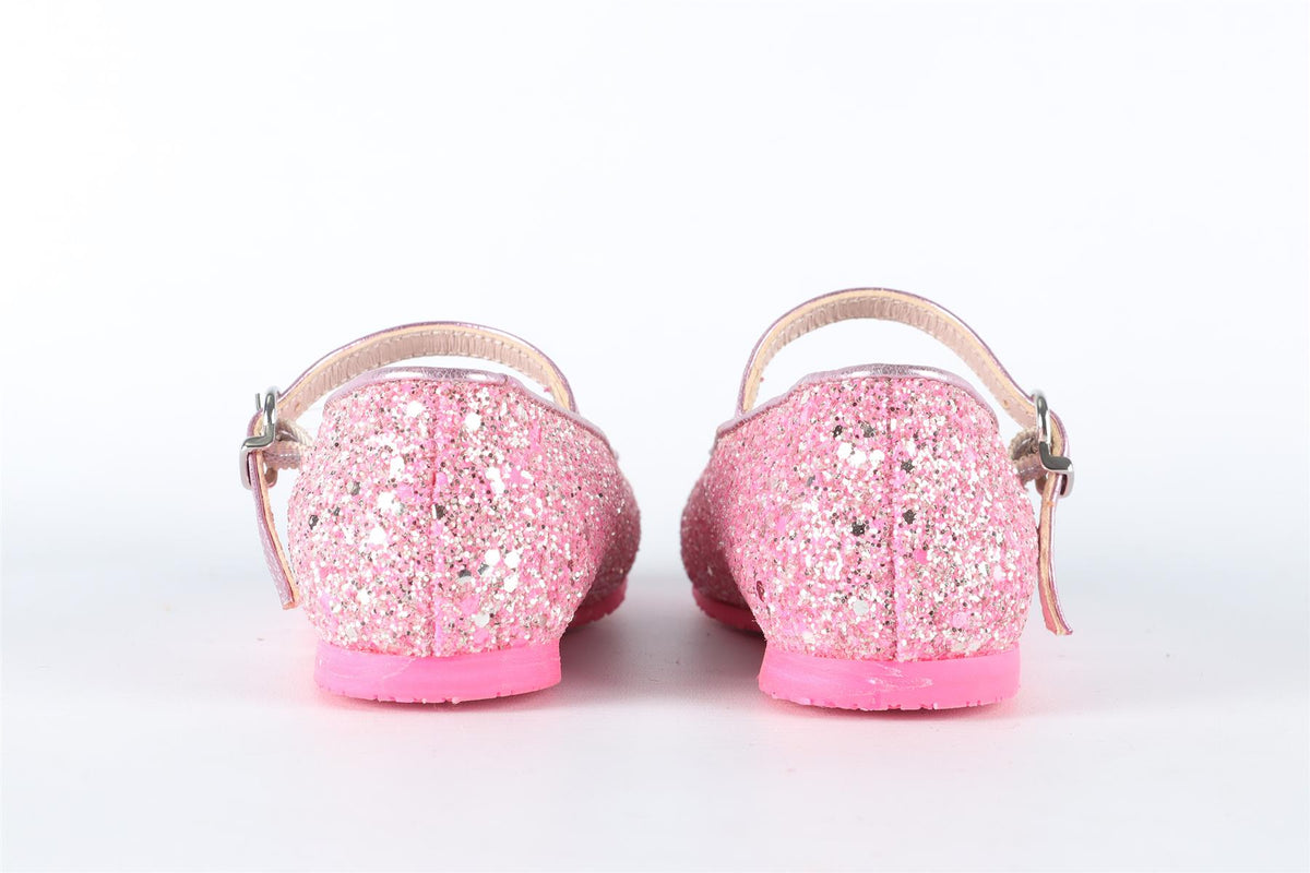 SOPHIA WEBSTER PINK KIDS GIRLS LEATHER SHOES EU 25 UK 8 US 9