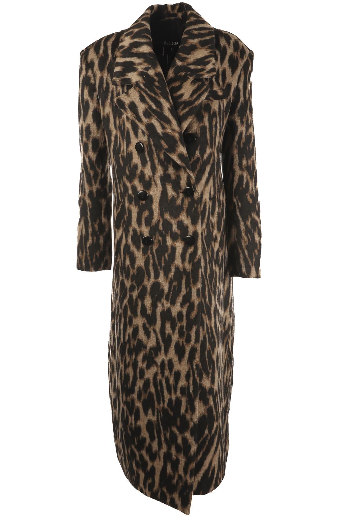 SER.O.YA BLACK WOOL COAT SMALL