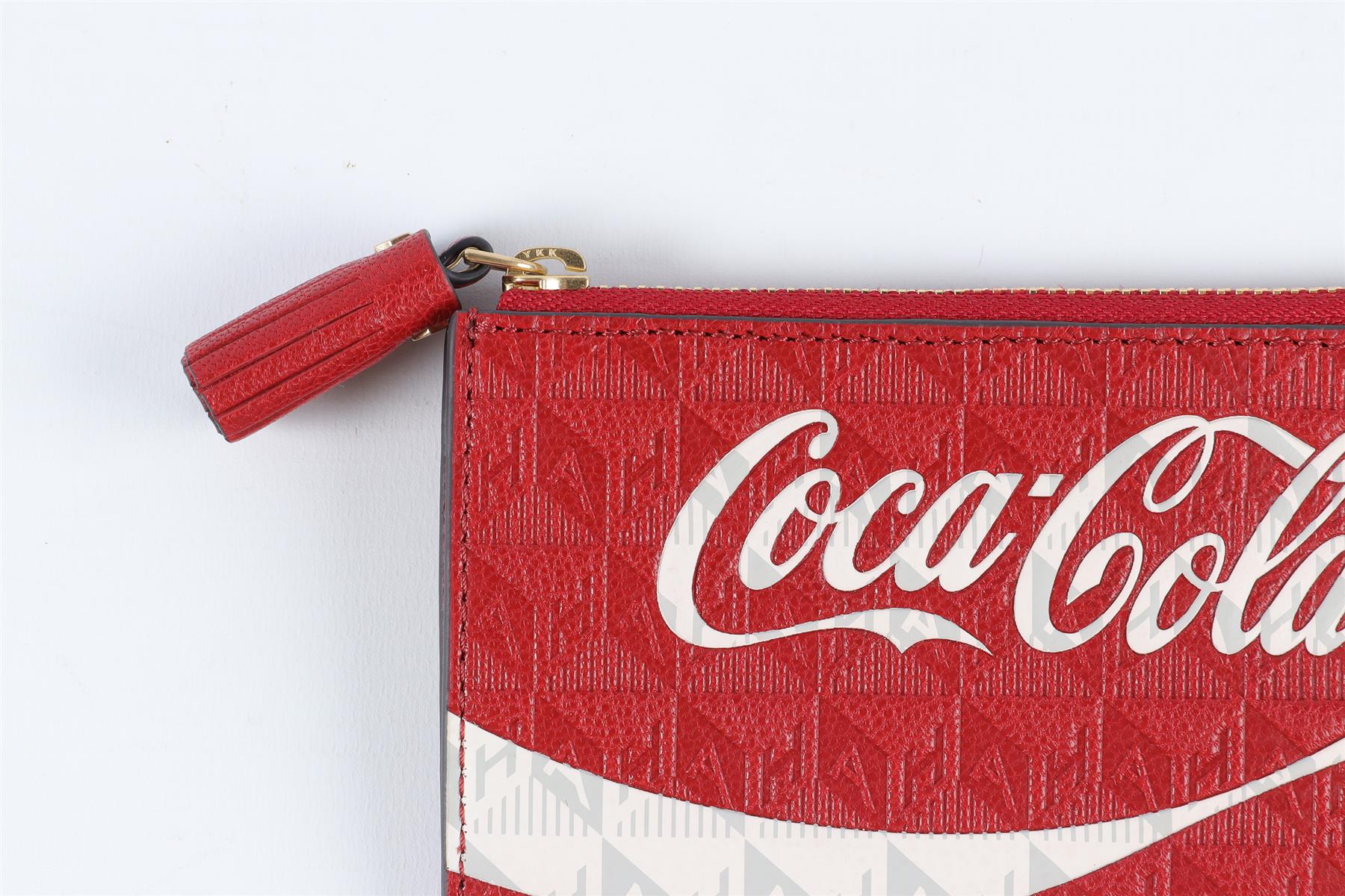 ANYA HINDMARCH RED COCA COLA LEATHER WALLET