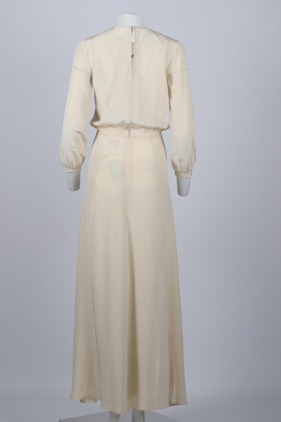MICHELLE MASON SILK MAXI DRESS US 2 UK 6