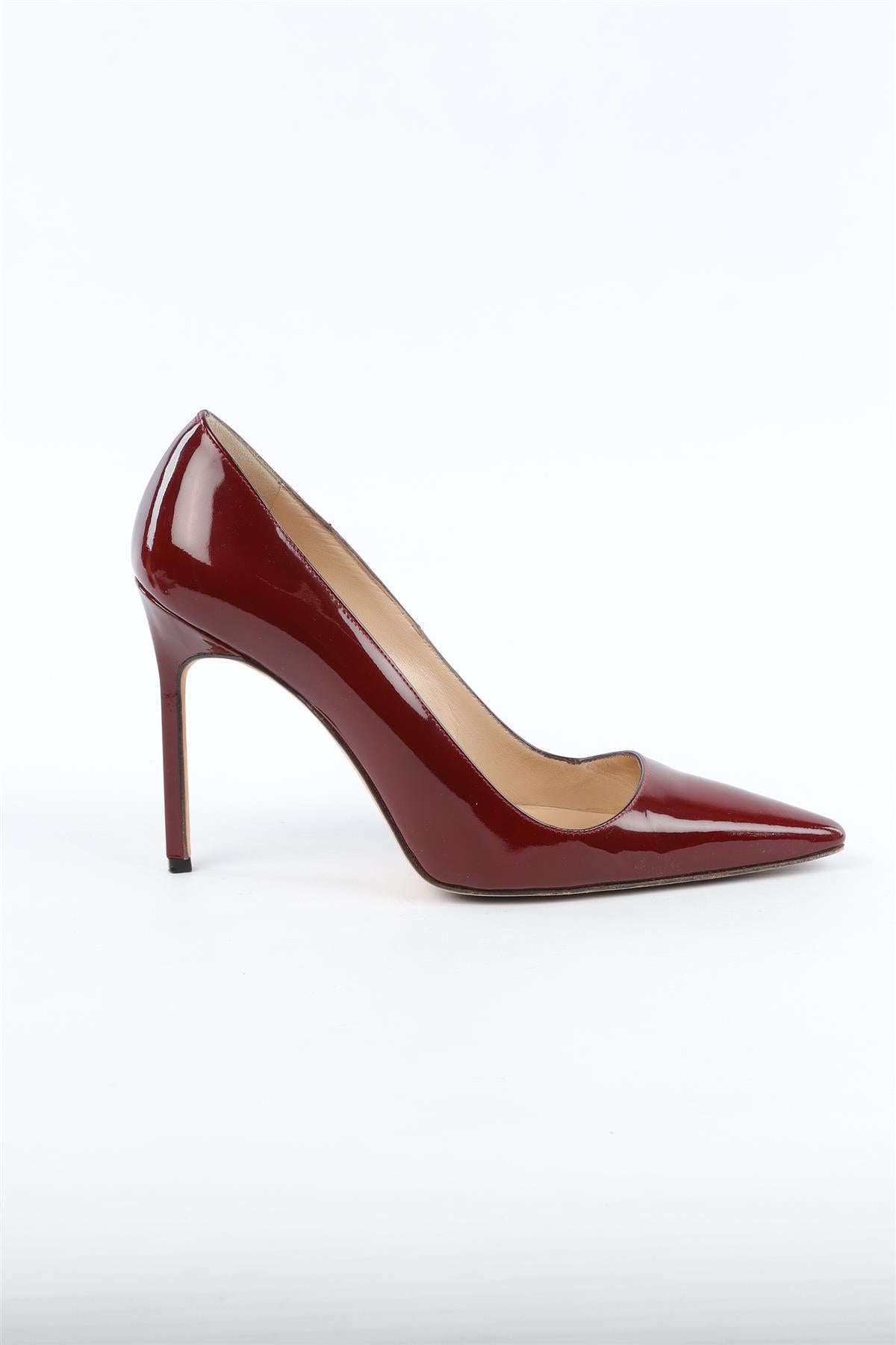 MANOLO BLAHNIK RED PATENT LEATHER PUMPS EU 38 UK 5 US 8