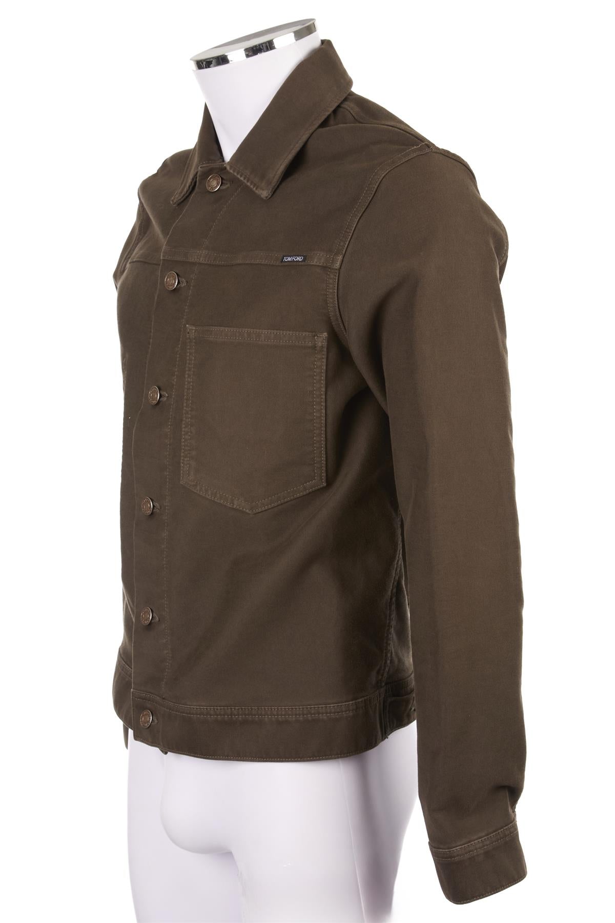 TOM FORD KHAKI COTTON JACKET MEDIUM