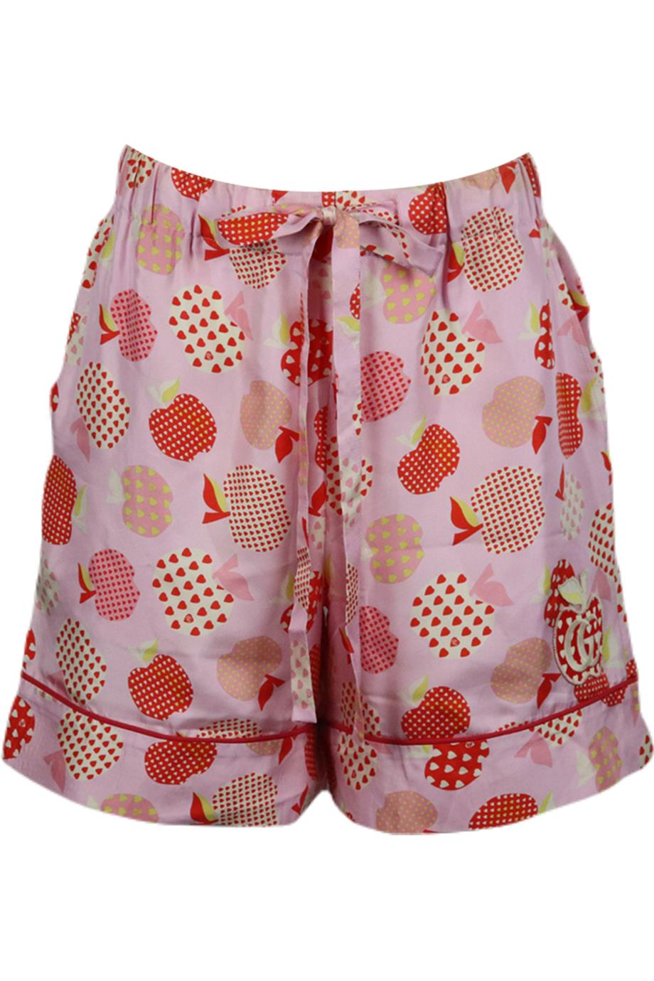 GUCCI PRINTED SILK TWILL SHORTS IT 42 UK 10
