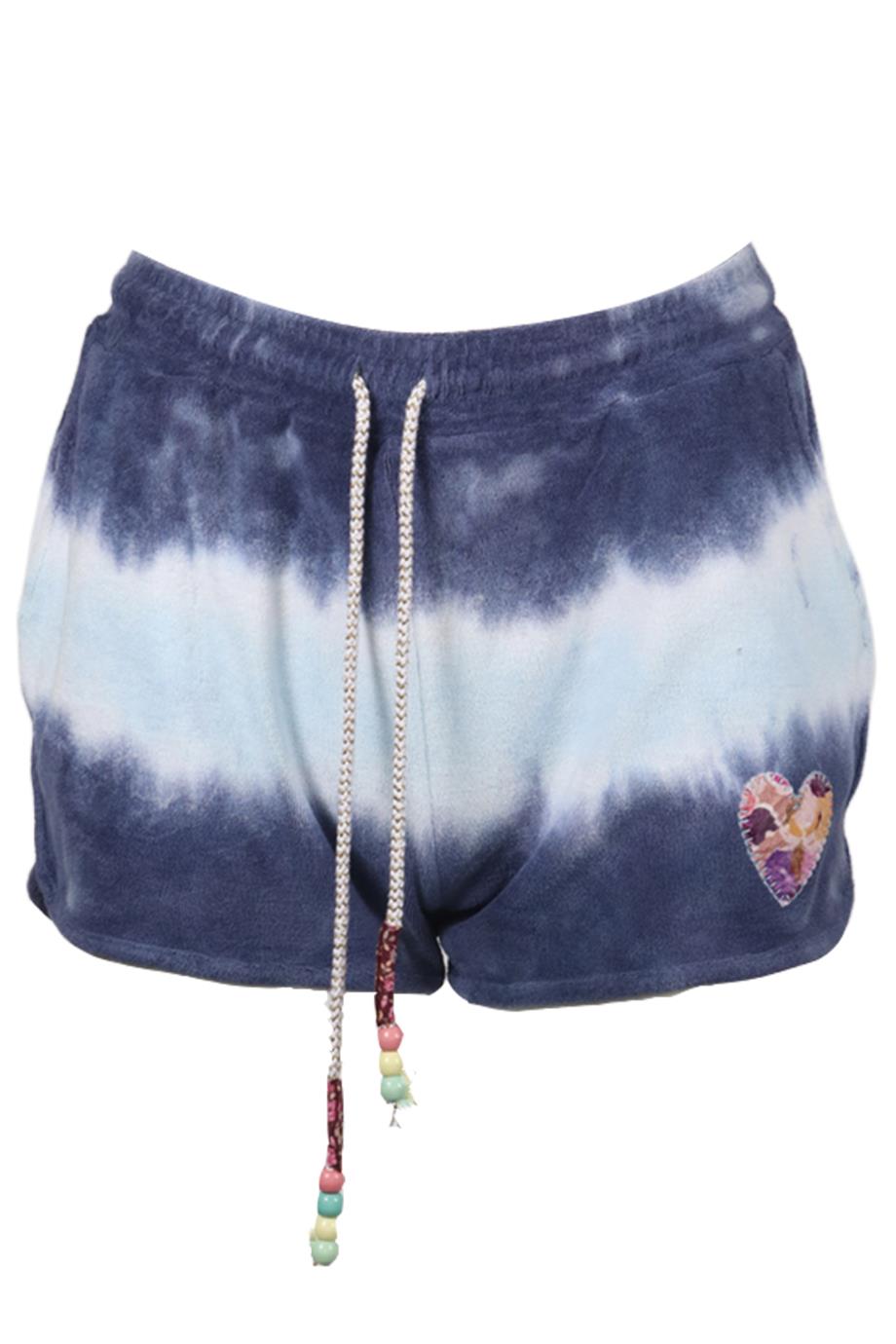 LOVESHACKFANCY TIE DYED COTTON SHORTS SMALL