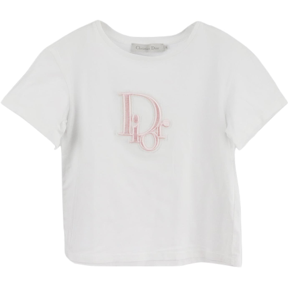 CHRISTIAN DIOR KIDS GIRLS LOGO COTTON T-SHIRT 8 YEARS