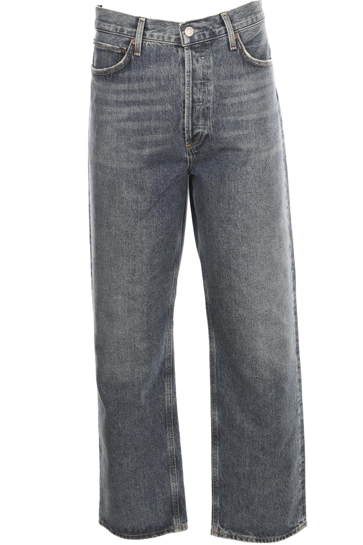 AGOLDE BLUE HIGH RISE STRAIGHT LEG JEANS W31