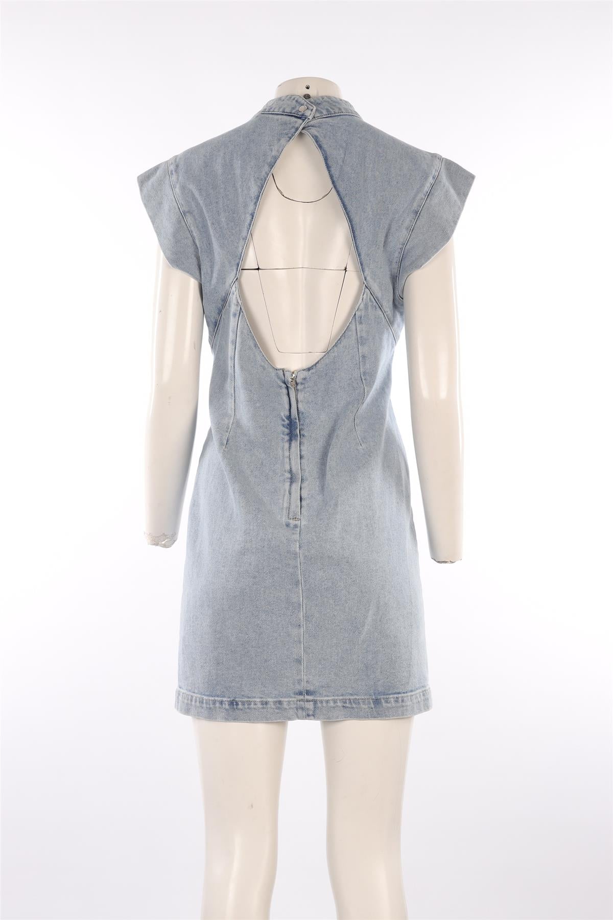 ISABEL MARANT BLUE DENIM MINI DRESS FR 38 UK 10