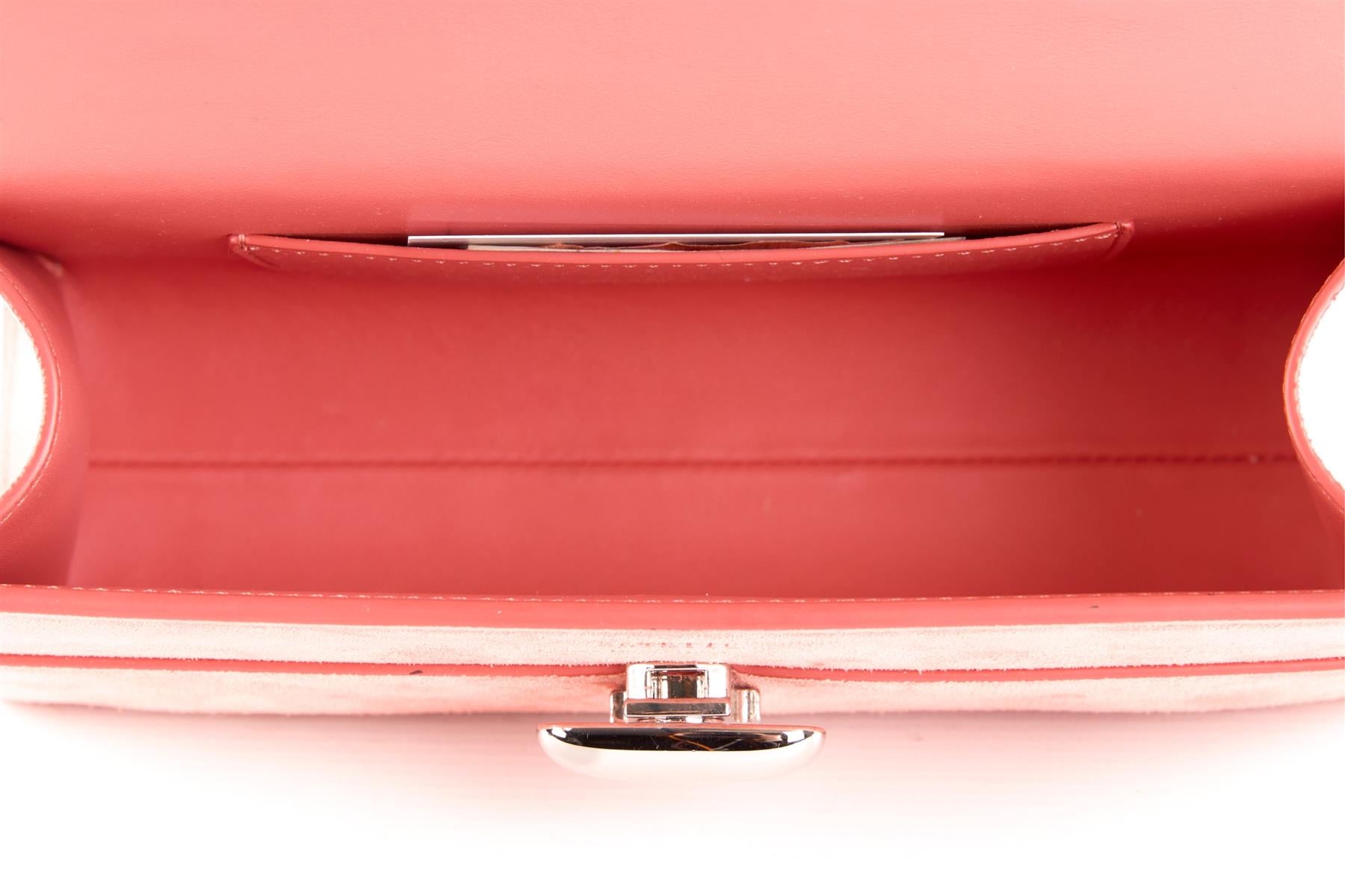 SAVETTE PINK SYMMETRY SUEDE TOTE BAG