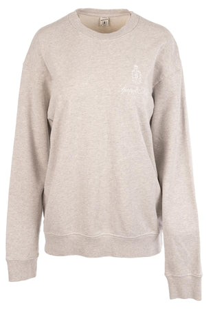 SPORTY & RICH GREY COTTON SWEATSHIRT MEDIUM
