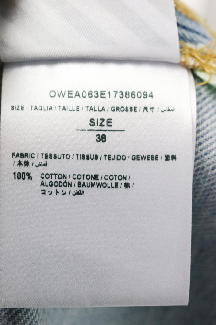OFF-WHITE C/O VIRGIL ABLOH OMBRÉ DENIM JACKET IT 38 UK 6