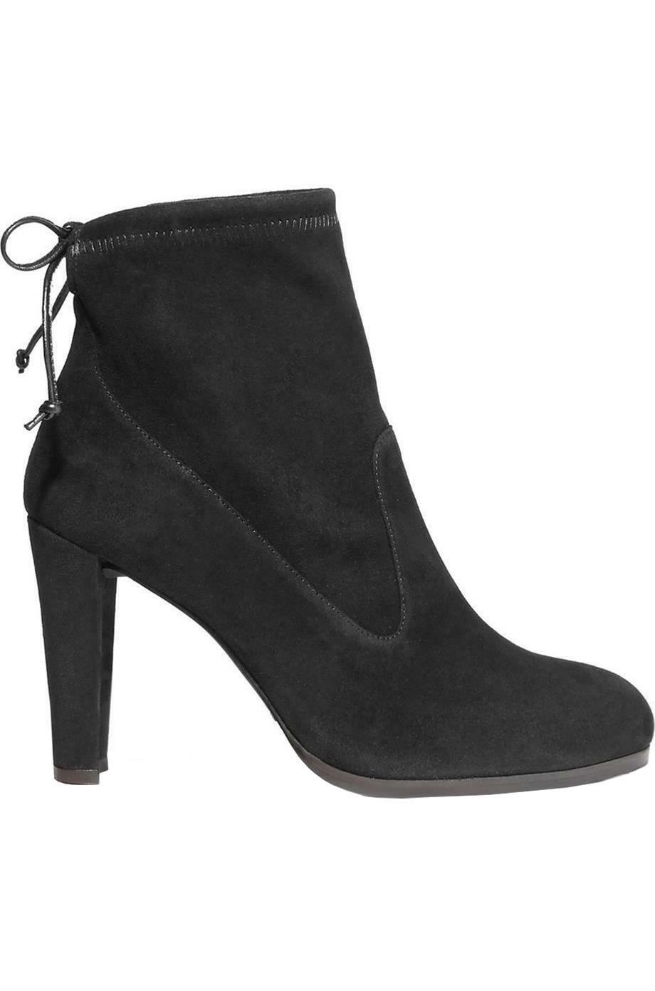 STUART WEITZMAN GLOVE STRETCH SUEDE ANKLE BOOTS EU 40 UK 7 US 9.5