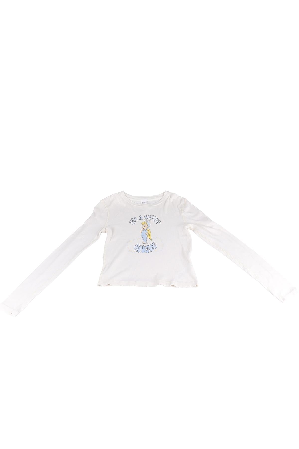 RE/DONE WHITE COTTON TOP SMALL