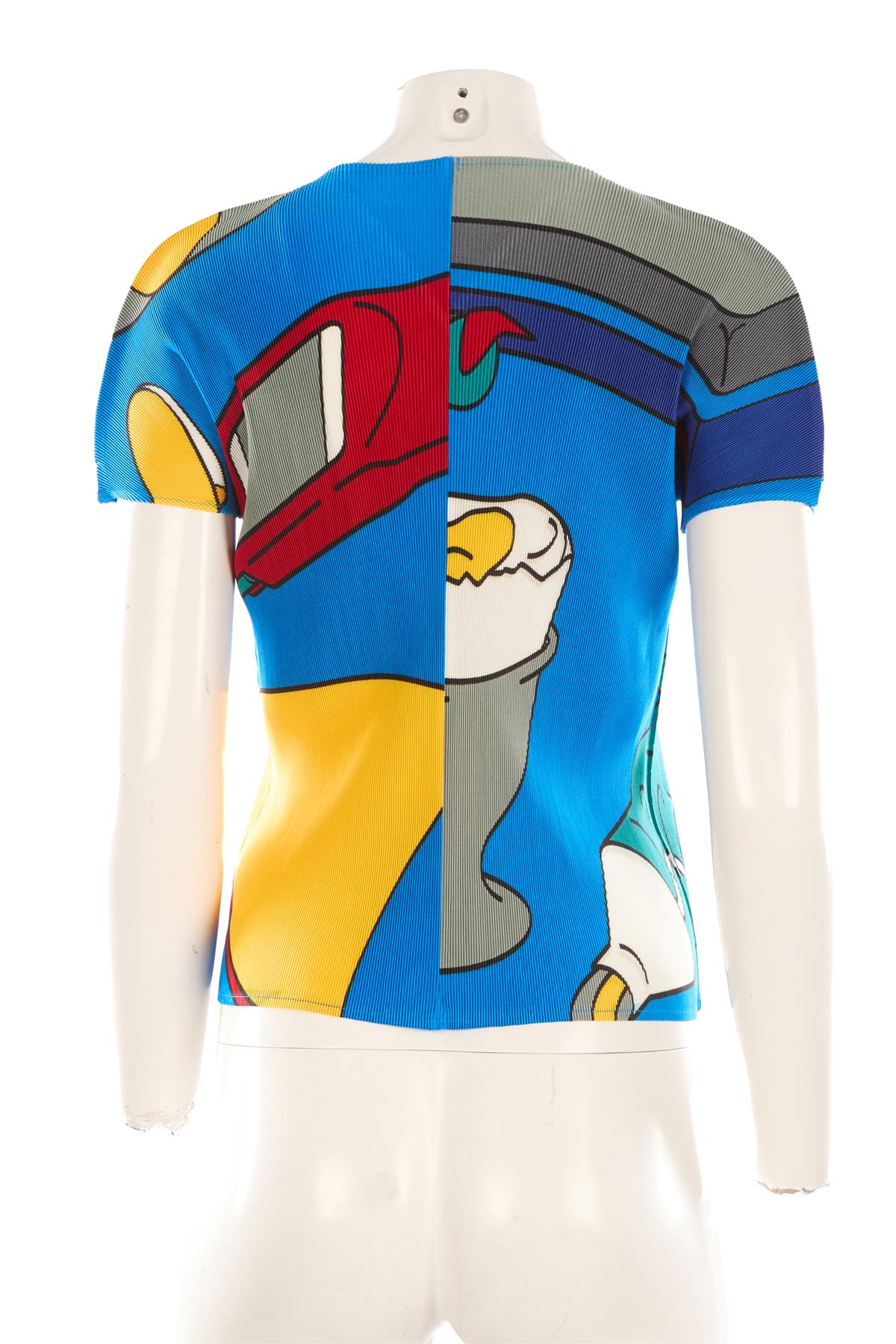 PLEATS PLEASE ISSEY MIYAKE MULTI VINTAGE TOP UK 8