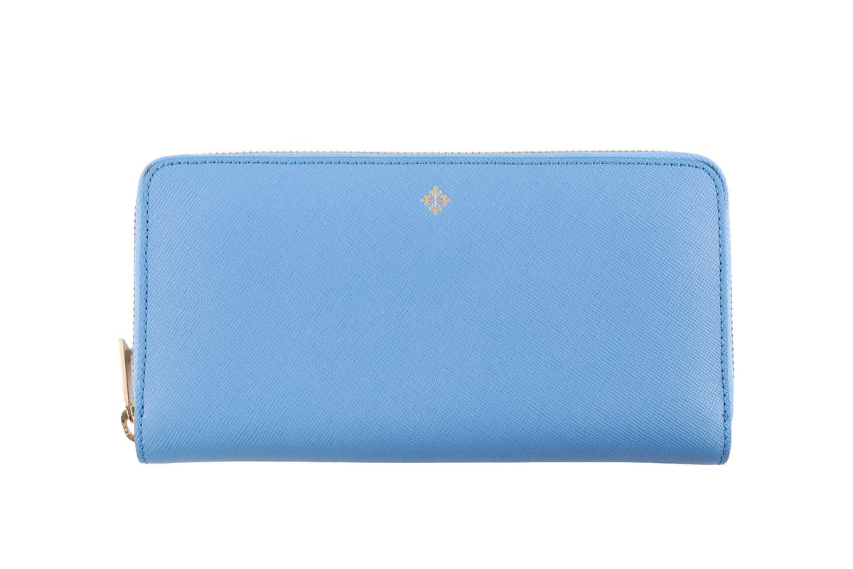 PATEK PHILIPPE BLUE LEATHER WALLET