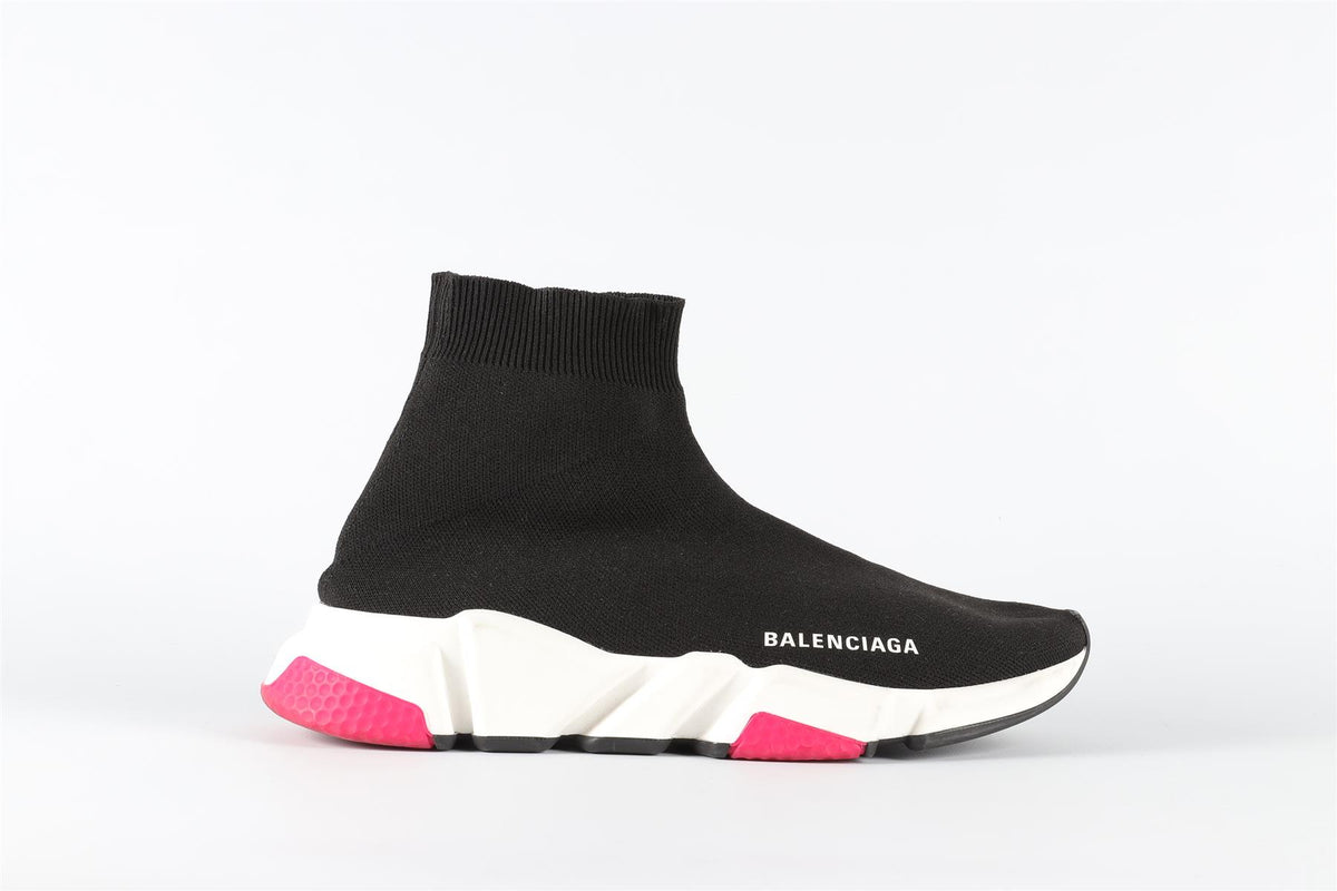 BALENCIAGA BLACK SPEED KNIT SNEAKERS EU 39 UK 6 US 9