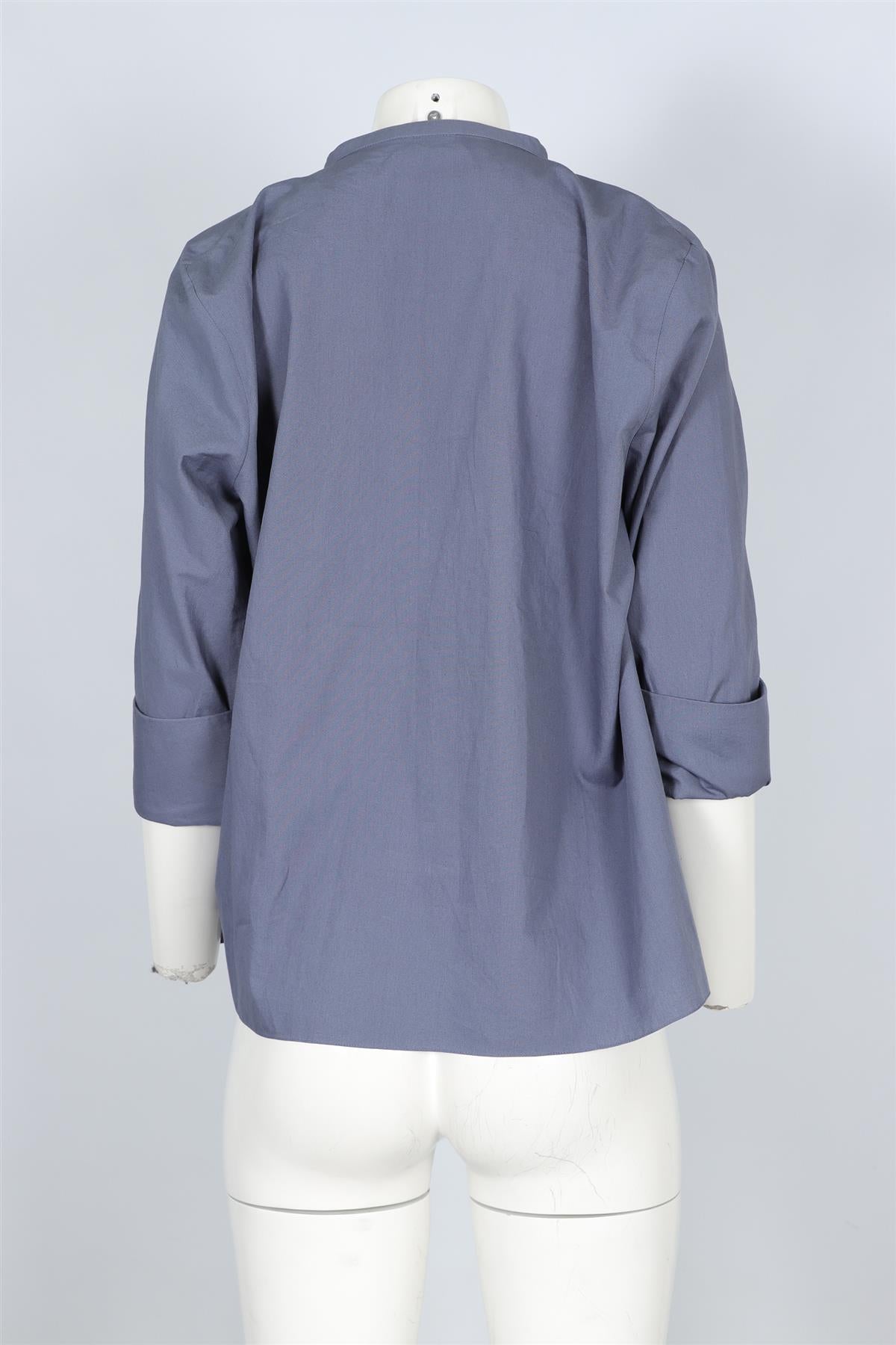 LEMAIRE BLUE COTTON TOP FR 38 UK 10