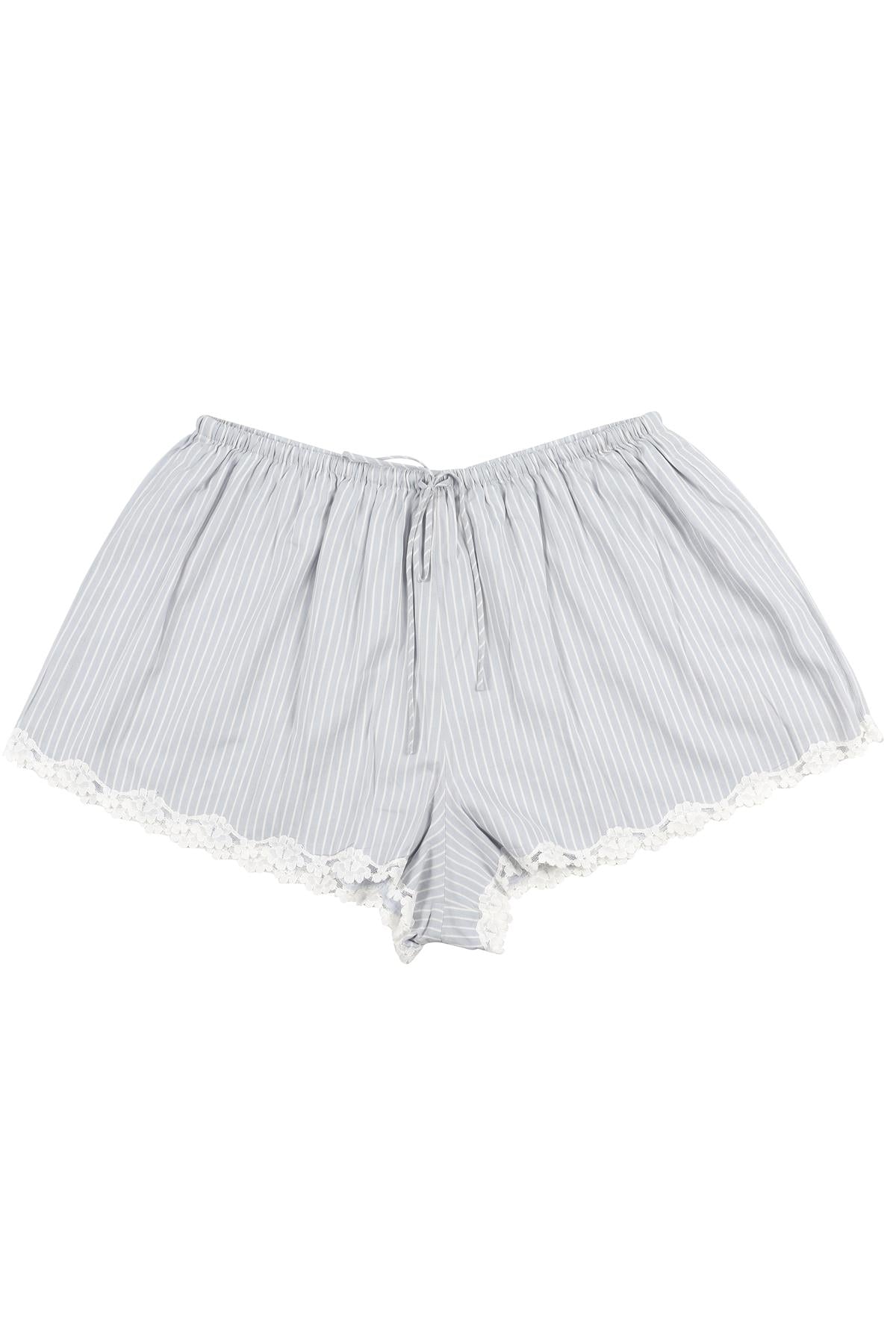 REFORMATION BLUE COTTON SHORTS SMALL