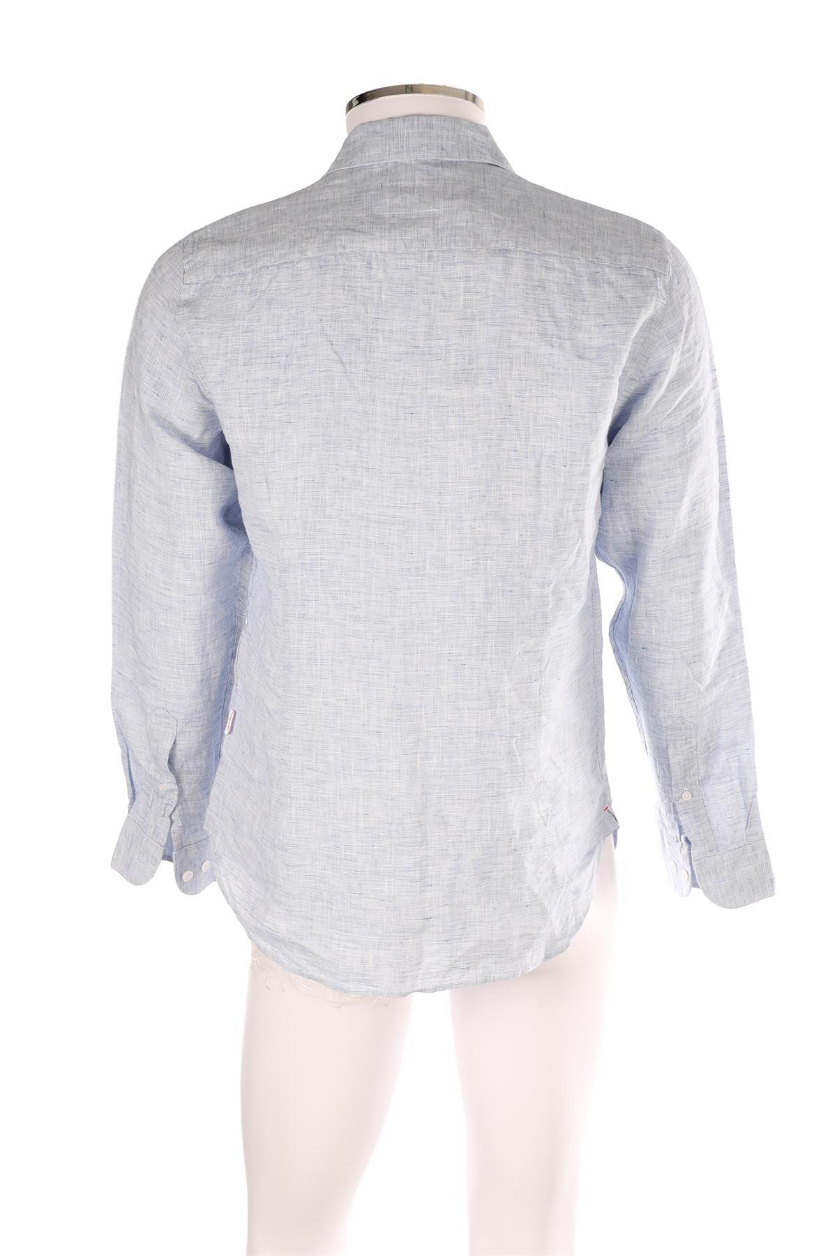 ORLEBAR BROWN BLUE MEN'S LINEN SHIRT SMALL
