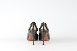 ALAÏA BROWN PATENT LEATHER PUMPS EU 40 UK 7 US 10