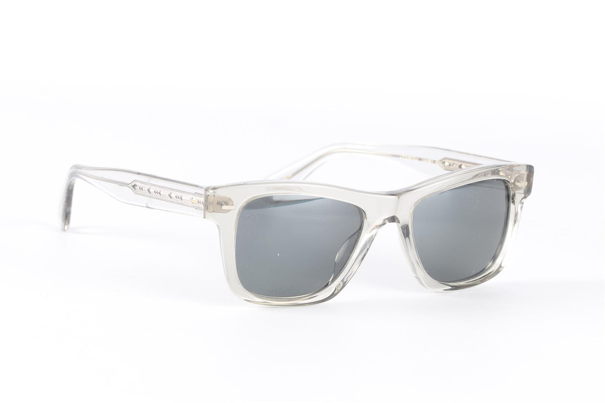 OLIVER PEOPLES CLEAR SQUARE FRAME ACETATE SUNGLASSES