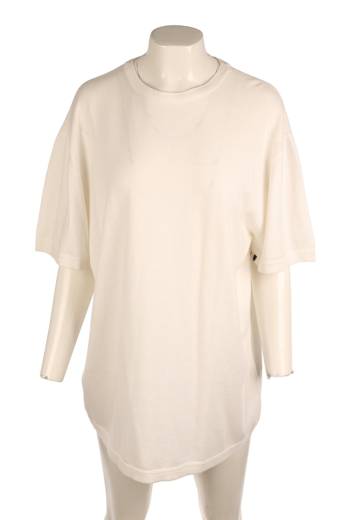 EXTREME CASHMERE WHITE CASHMERE T-SHIRT ONE SIZE