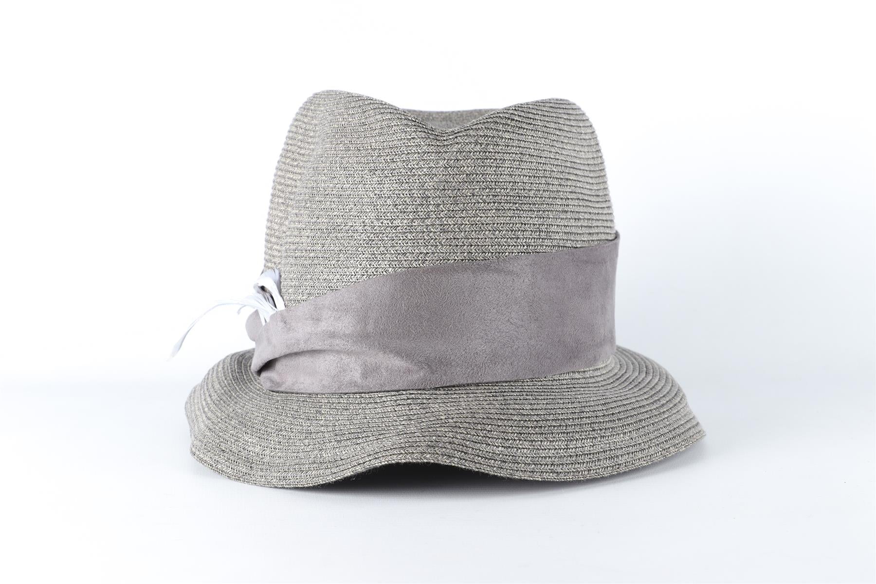 EUGENIA KIM GREY STRAW HAT ONE SIZE