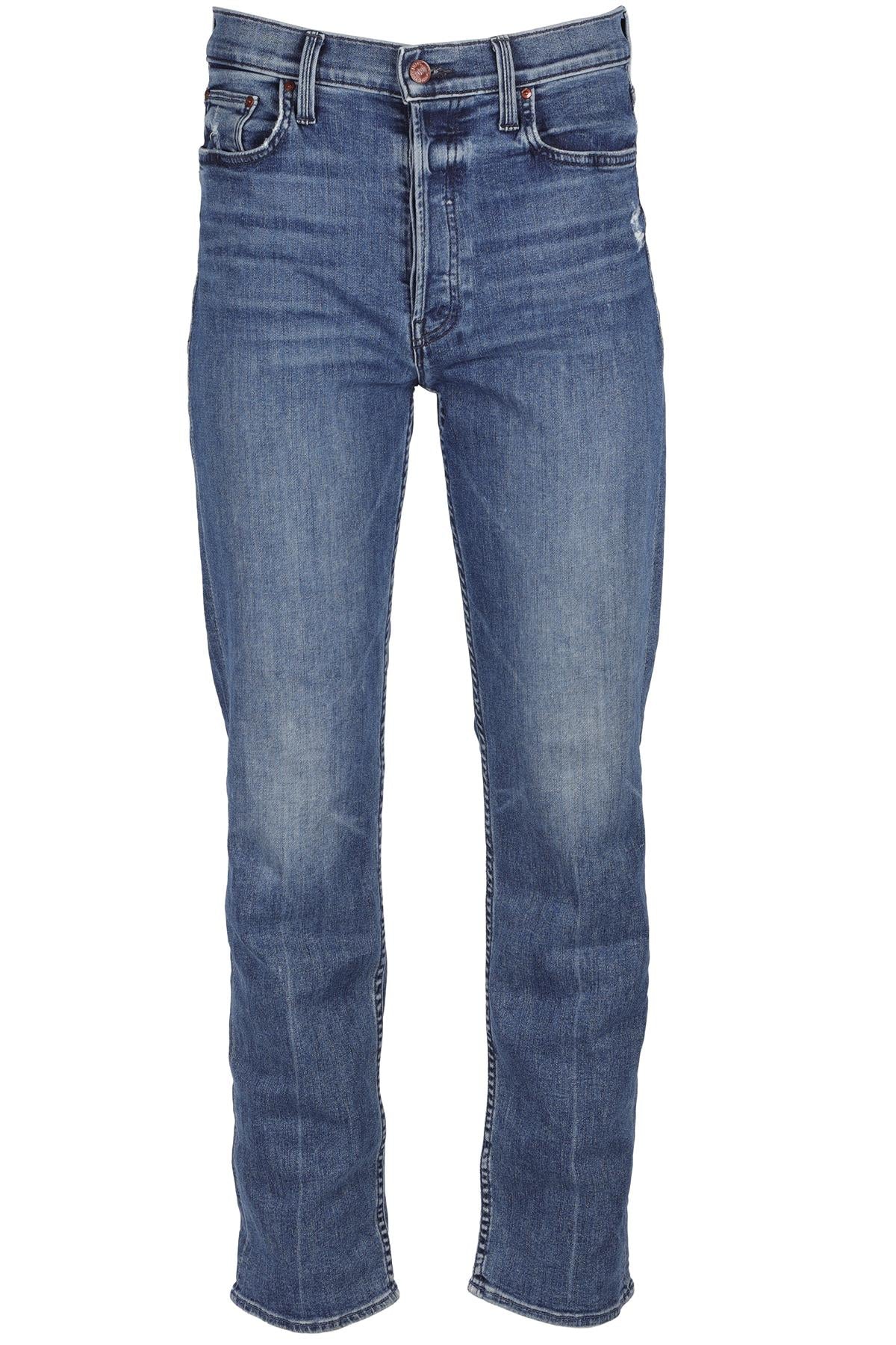 MOTHER BLUE HIGH RISE STRAIGHT LEG JEANS W30 UK 12