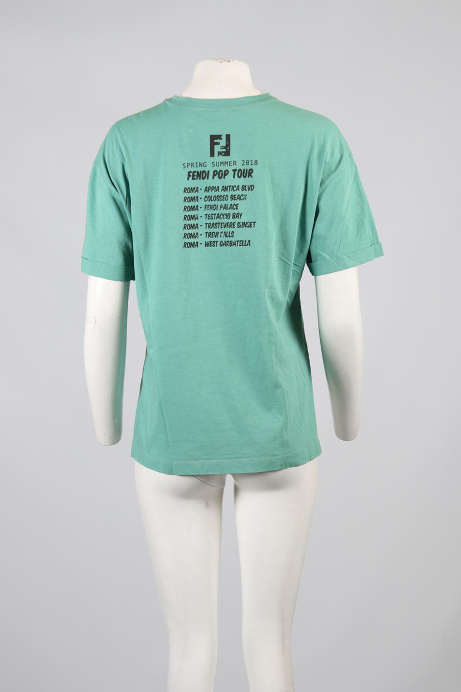 FENDI EMBELLISHED T-SHIRT MEDIUM