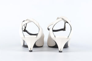 CELINE WHITE LEATHER PUMPS EU 38 UK 5 US 8