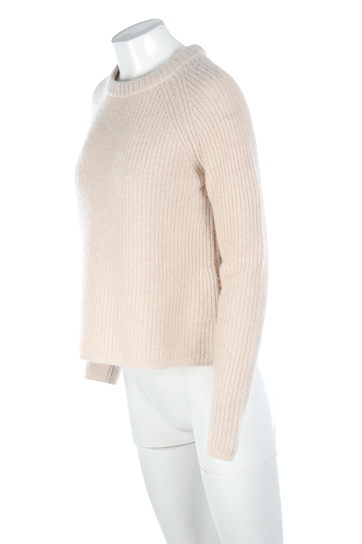 JENNI KAYNE BEIGE CASHMERE SWEATER SMALL