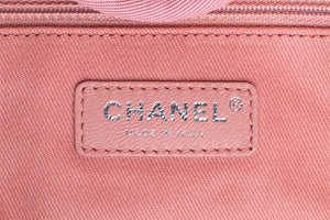 CHANEL PINK 2018 DEAUVILLE MEDIUM TWEED TOTE BAG