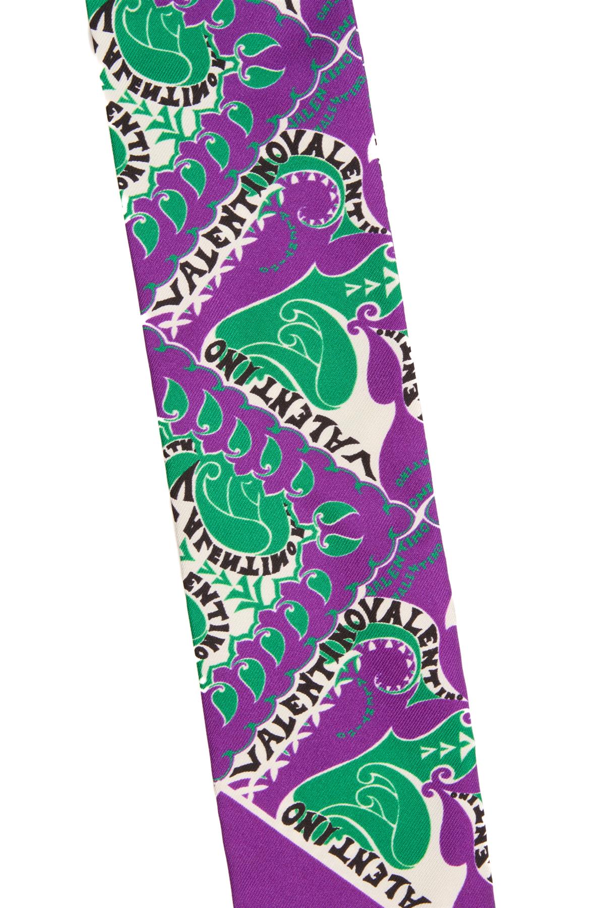VALENTINO PURPLE SILK SCARF