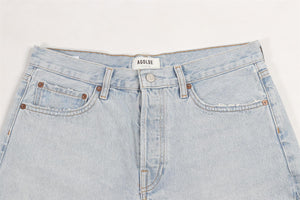 FRAME BLUE HIGH RISE DENIM SHORTS W29 UK 10-12