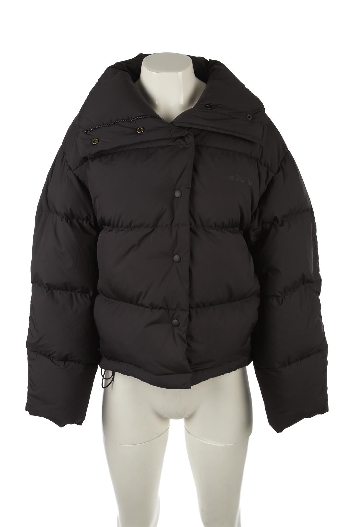 ACNE STUDIOS BLACK OLIMERA PADDED DOWN JACKET DE 32 UK 6