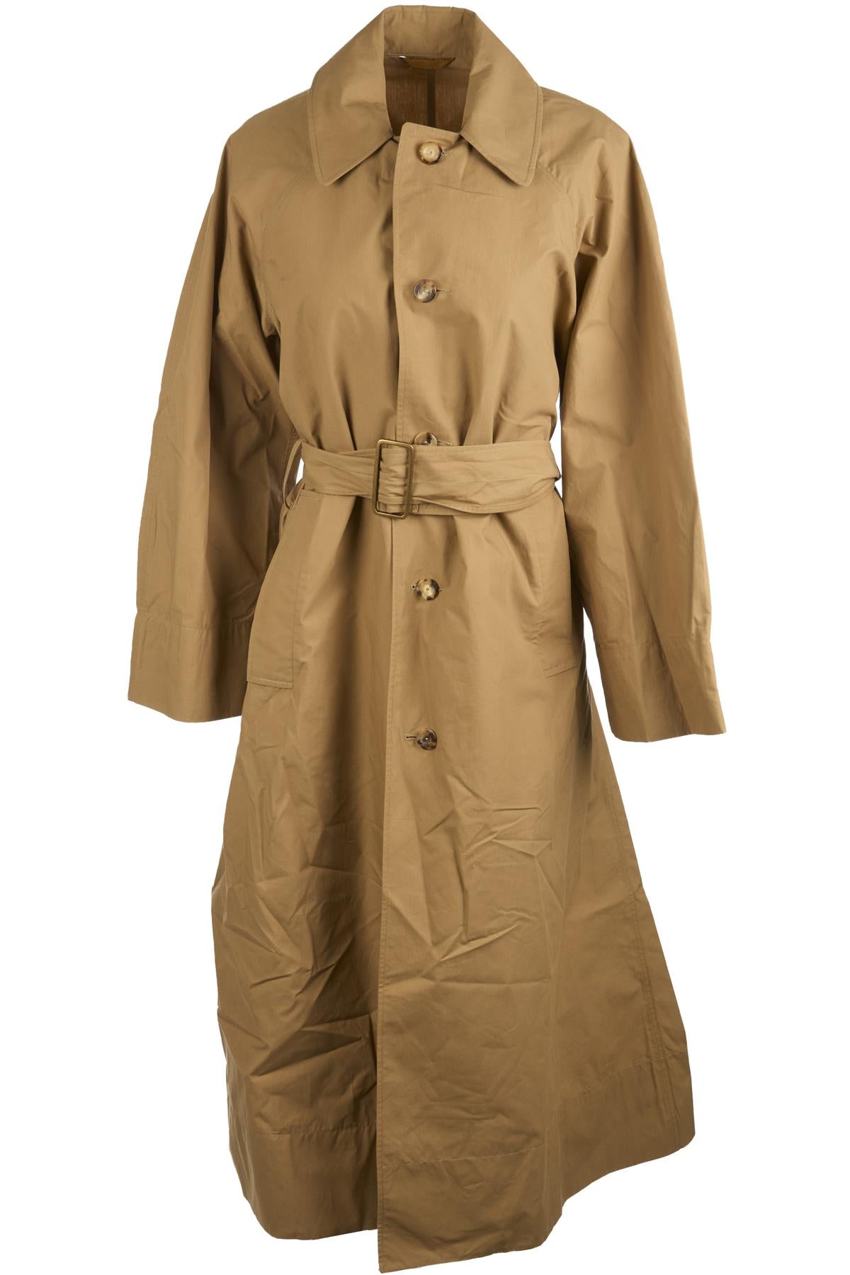 CLOTH.WORK BROWN COTTON COAT