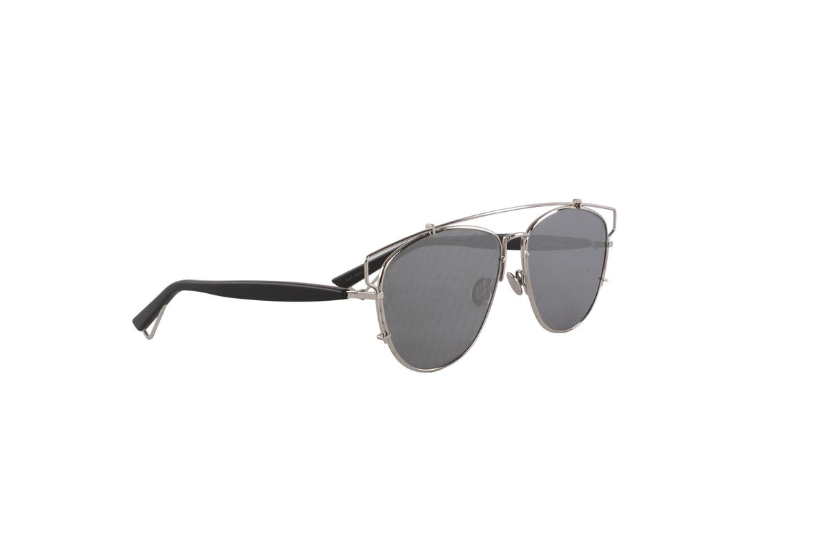 CHRISTIAN DIOR SILVER D FRAME METAL SUNGLASSES