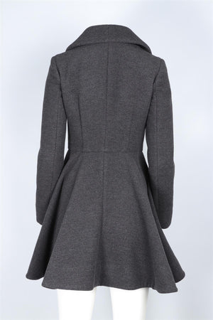 MIU MIU GREY WOOL COAT IT 38 UK 6