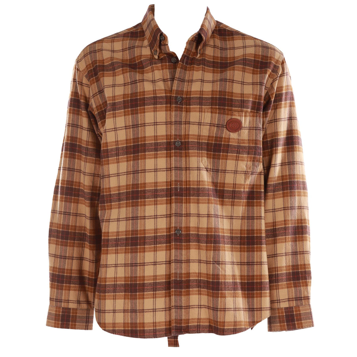GUCCI BROWN MEN'S COTTON SHIRT IT 48 UK/US 38