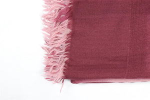 HERMÈS PINK CASHMERE SCARF ONE SIZE