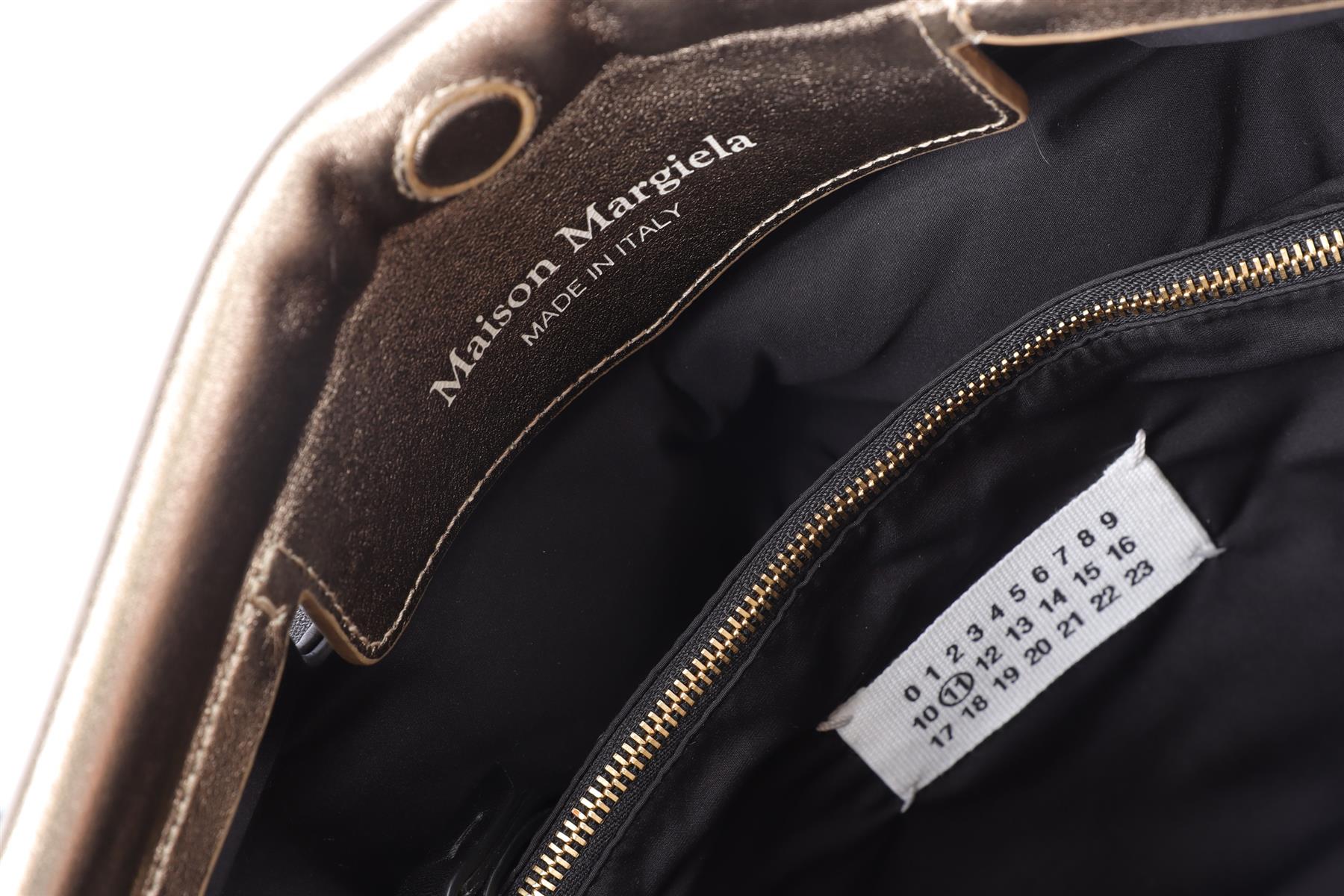 MAISON MARGIELA NAVY GLAM SLAM FABRIC CLUTCH