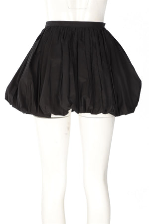 JIL SANDER BLACK COTTON MINI SKIRT FR 34 UK 6