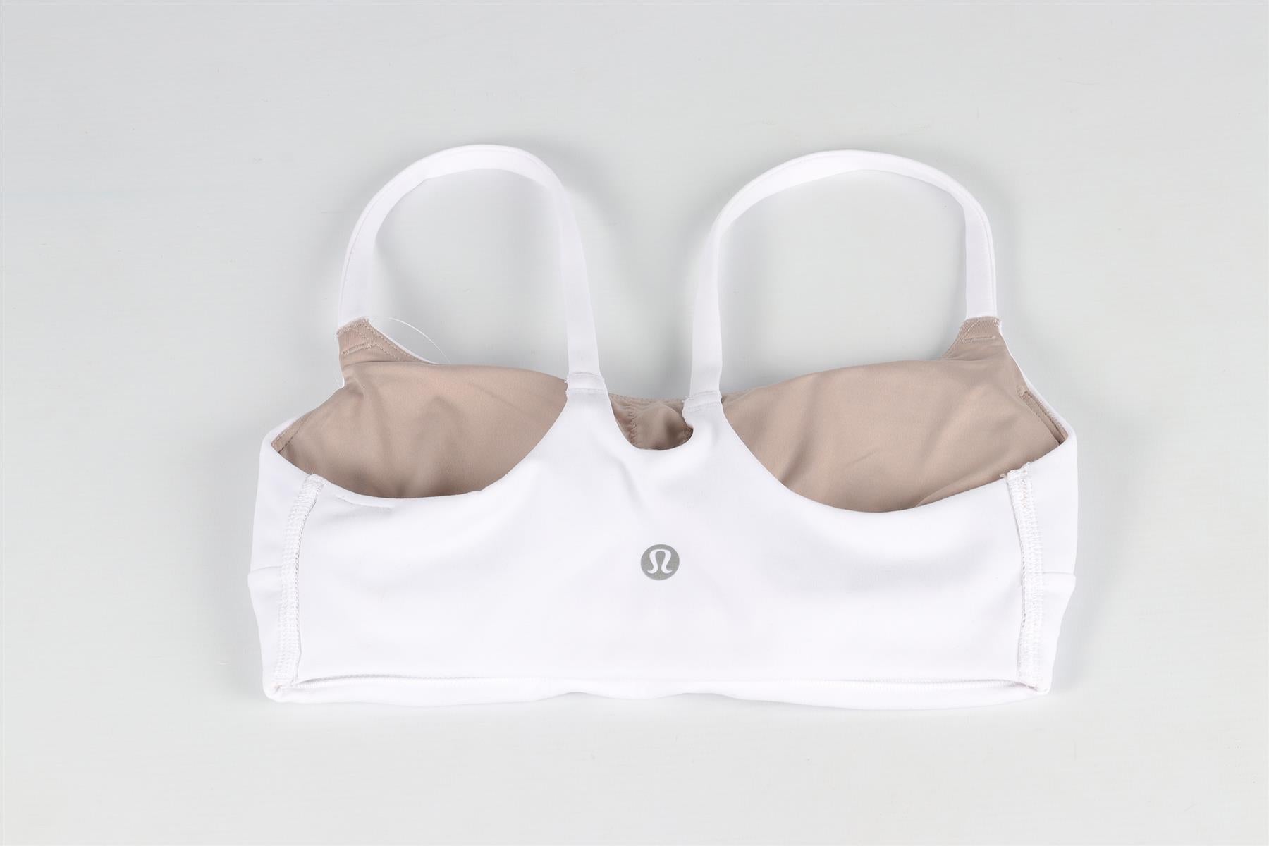 LULULEMON WHITE SPORTS BRA US 2 UK 6