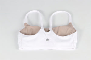 LULULEMON WHITE SPORTS BRA US 2 UK 6