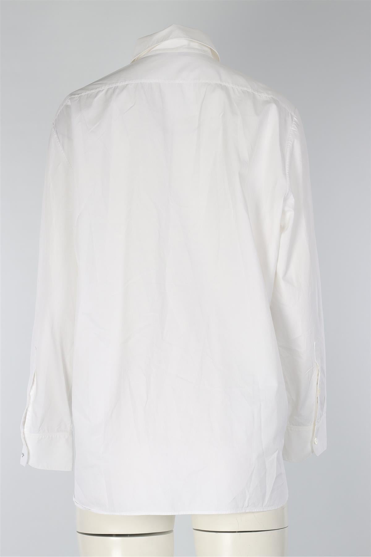 THE ROW WHITE COTTON SHIRT MEDIUM