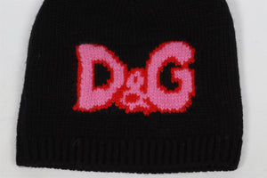 DOLCE & GABBANA BLACK KIDS GIRLS WOOL BEANIE MEDIUM