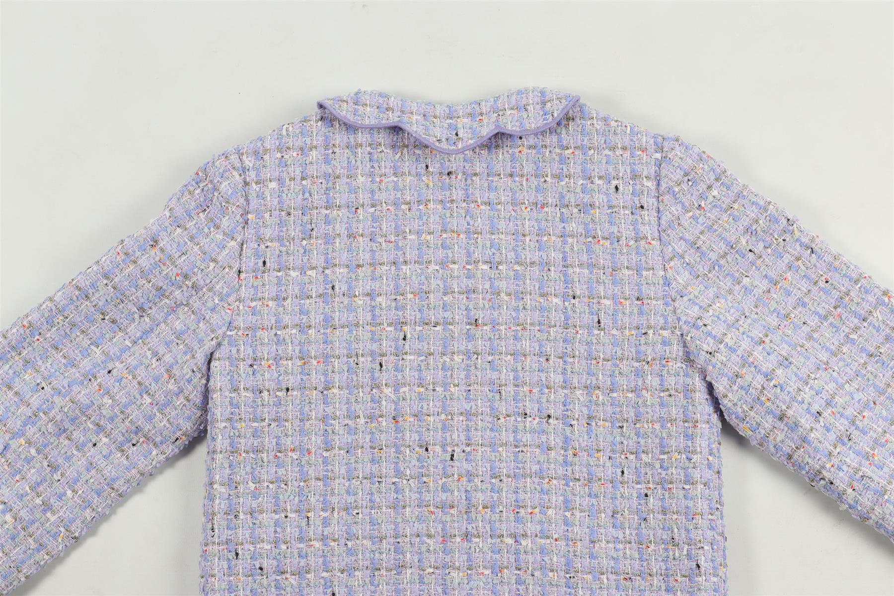 SELF-PORTRAIT PURPLE KIDS GIRLS TWEED JACKET 10-12 YEARS