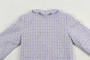 SELF-PORTRAIT PURPLE KIDS GIRLS TWEED JACKET 10-12 YEARS